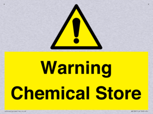 Warning Chemical Store